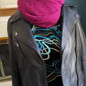 Moto leather jacket, NWOT, buttery soft, size L